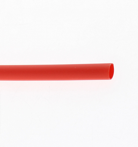 Трубка термоусадочная 6/2мм (3:1) красная, клеевая (1 метр)