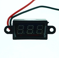 Вольтметр цифровой: 3,5-30VDC red (27х15mm)