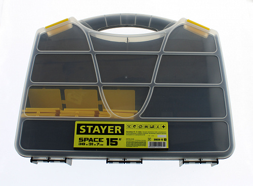 Коробка, органайзер для компонентов Space-15"380x310x60mm