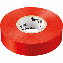 Изолента ПВХ 19x0.18мм, 20м Navigator (красная) NIT-A19-20/R