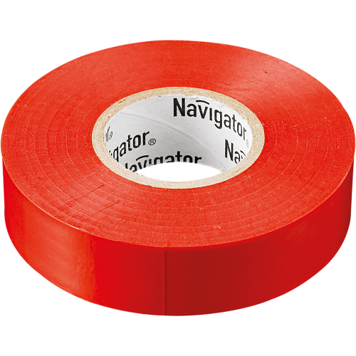 Изолента ПВХ 19x0.18мм, 20м Navigator (красная) NIT-A19-20/R