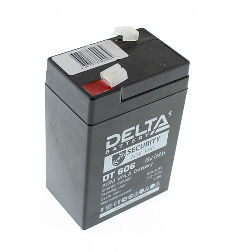 Аккумулятор свинцово-кислотный Delta DT 606 (6V, 6Ah)