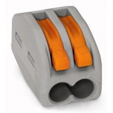 Упаковка соединителей WAGO 222-412 2 2,5мм2 с рычажком (5шт)