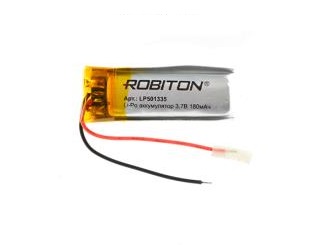 Аккумулятор Robiton LP501335 (Li-pol, 3.7V,  180mAh, 5х13x35mm) 