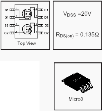 IRF7501, Транзистор MOSFET