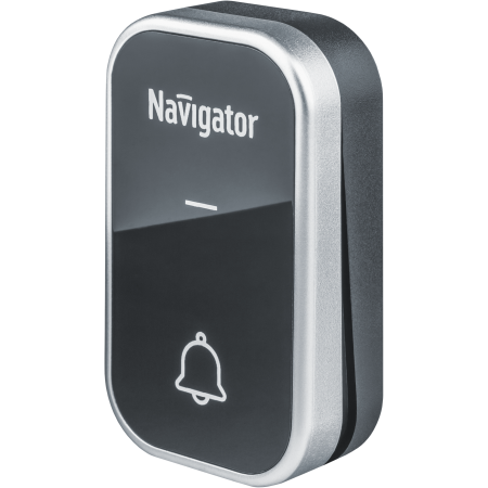 Звонок электрический Navigator NDB-D-AC05-1V1-BL, черный, 36 мелодий (1 блок динамика, 1 кнопка)