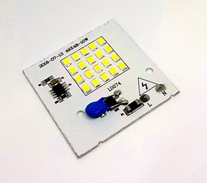 Светодиодная матрица "прямого включения" ST 10W 6000K smd2835 (220V, 850lm, 20LED, 48x48mm)