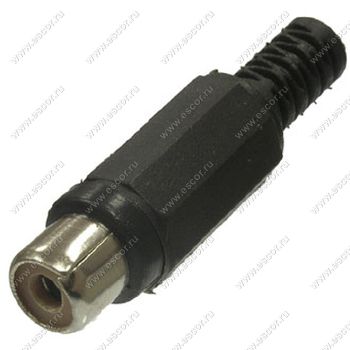RCA гнездо на кабель RP-406 (красный, пластик), Разъём