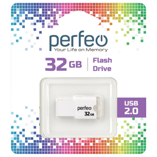Perfeo USB 32Gb M01 White