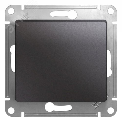 Выключатель Glossa 1-клавишный Glossa 10А IP20 (сх. 1) 10AX механизм графит