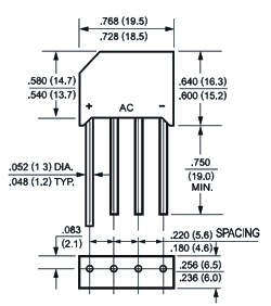 RS407, Диодный мост