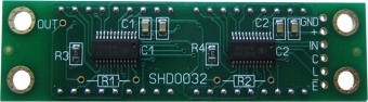 SHD0032R - Четырехразрядный светодиодный семисегментный дисплей со сдвиговым регистром, красный