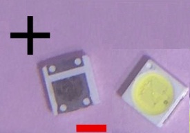 Светодиод White 3030 1W 3V  90lm (для ремонта подсветки ЖК ТВ LED-3030)