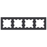 Рамка универсальная AtlasDesign 4 поста ATN001004 карбон