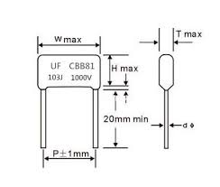 К78-2-2000- 1000пФ 5% имп. (CBB81), Конденсатор плёночный