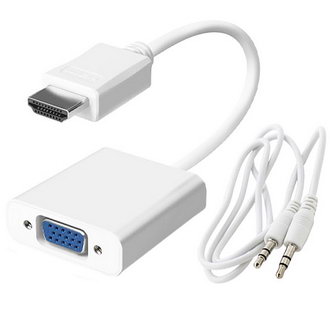 HDMI (шт)-VGA (гн) + шнур стерео 3,5 переходник, Разъём