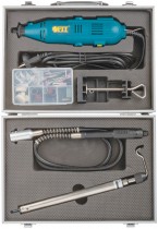 Гравер FIT DG-136AL, 135Вт, 10000-32000 об/мин, (кейс, набор насадок,штатив, гибкий вал)