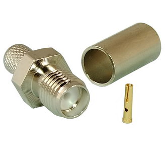 SMA-C58J гнездо на кабель RG58 (обжим), Разъём высокочастотный