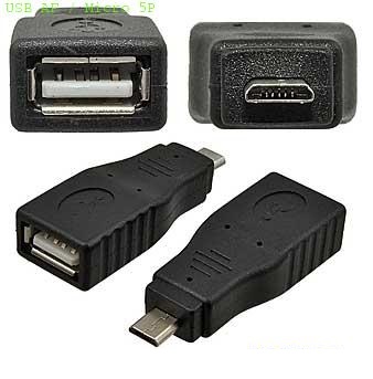 USB-AF (гн)-microUSB 5P(шт) переходник, Разъём