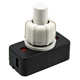Переключатель кнопочный PBS-17A on-off белый