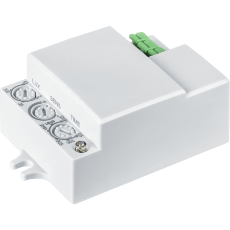 Датчик движения микроволновой Navigator NS-MS02-WH настенно-потолочный, угол 180/360°, IP20