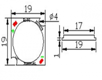 Светодиодная матрица 1313 ST 10W 6000K COB (30-32V, 1100lm, 300mA)