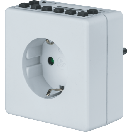 Розетка-таймер недельная Navigator NTR-E-S02-WH электронная