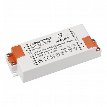 Блок питания Arlight ARJ-KE60700A (42W, 700mA, 45-60V, PFC, IP20)