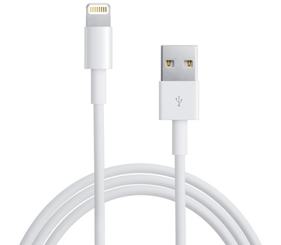 Шнур USB-A -Lightning для iPhone, ПВХ, белый, 1м Rexant