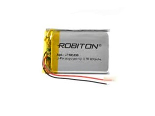 Аккумулятор Robiton LP383450 (Li-pol, 3.7V,  800mAh, 4х34x50mm) 