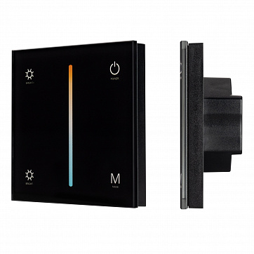 Панель SMART-P21-MIX-G-IN Black (12-24V, 4x3A, Sens, 2.4G, IP20)