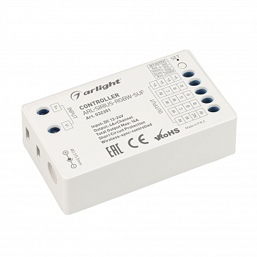 Контроллер ARL-SIRIUS-RGBW-SUF (DIM/MIX/RGB/RGBW, 12-24V, 4x4A, 192-384W, 2.4G)