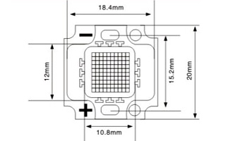 Светодиод мощныйARPL-8W-BCA-2020 White (COB, 12-13.6V, 700mA, 800lm)