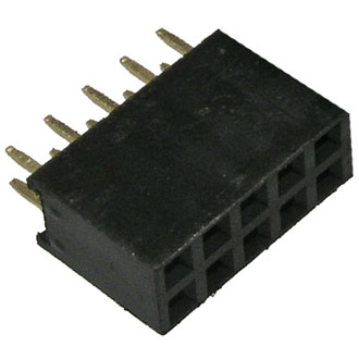 PBD-10 (2x5) шаг 2,54мм, Разъем штыревой