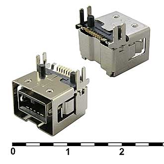 IEE1394-047 розетка на кабель, Разъём IEEE