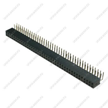 PBD-80R (2x40) шаг 2,54мм, Разъем штыревой