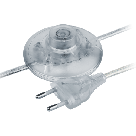 Шнур сетевой 1.7м напольный прозрачный 2х0.5мм2 Navigator (NPS-FS01-170-2x0.5-TR)