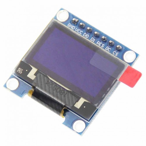 Дисплей OLED 0,96" 128x64 SPI SSD1306 (7 контактов) белый, для Arduino 