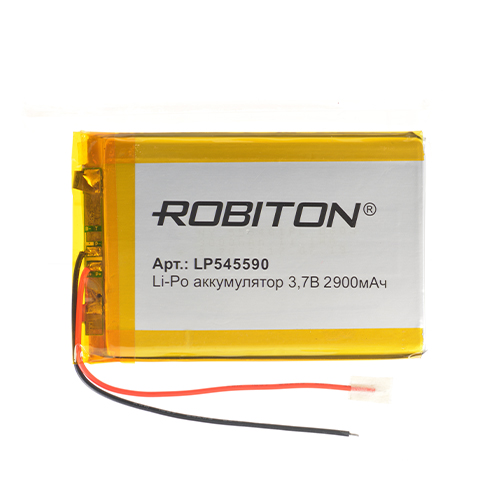 Аккумулятор Robiton LP545590 (Li-pol, 3.7V, 2900mAh, 5.4х55x90mm) 