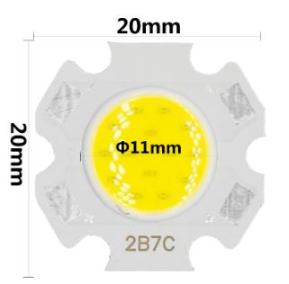 Светодиодная матрица ST 5W 6000K COB (15-18V, 240mA, 350lm, d=20mm)