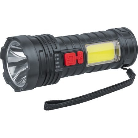 Светодиодный фонарь Navigator NPT-CP25-ACCU пласт.1LED,3Вт+1COB,3Вт