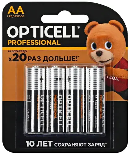 Батарейка Opticell Professional (Alkaline, АА, LR6, 1.5V) 5052003