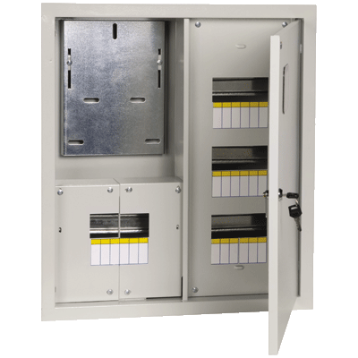 Корпус металлический ЩУРн-ЩУРн-1/6 IP31, 285х190х145