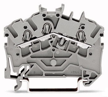 Клемма трехпроводная 2002-6301 WAGO Серая