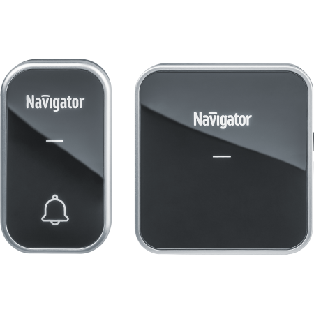 Звонок электрический Navigator NDB-D-AC05-1V1-BL, черный, 36 мелодий (1 блок динамика, 1 кнопка)