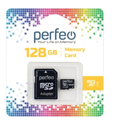 Perfeo microSDXC 128Gb High-Capacity Class10 UHS-1 с адаптером