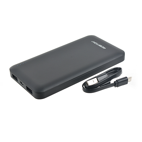 Универсальный внешний аккумулятор Robiton POWER BANK LP10-K (10000мА) USB (черный)