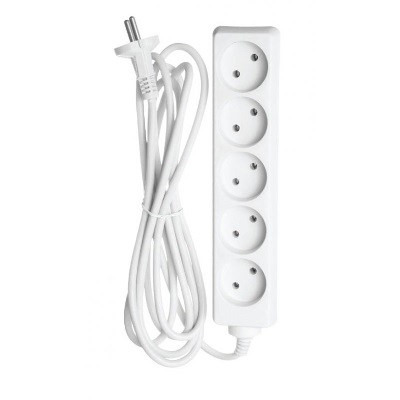 Удлинитель без з/к 5 гнезд 3 метра Navigator (NPE-S-05-300-X-2x0.75)