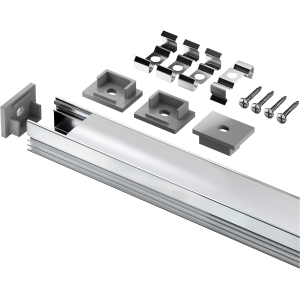 Профиль накладной с экраном Navigator NPR-02-SET (2000х16,5х11,9) комплект