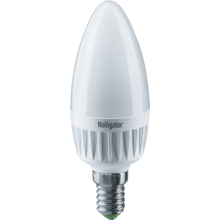 Лампа "свеча" Navigator NLL-C37-7-230-4K-E14-FR (аналог лампы накаливания 60Вт, белый)